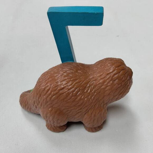 Vintage Snuffleupagus PVC Figure Applause Sesame Street 7 Birthday Cake Topper - Picture 2 of 3